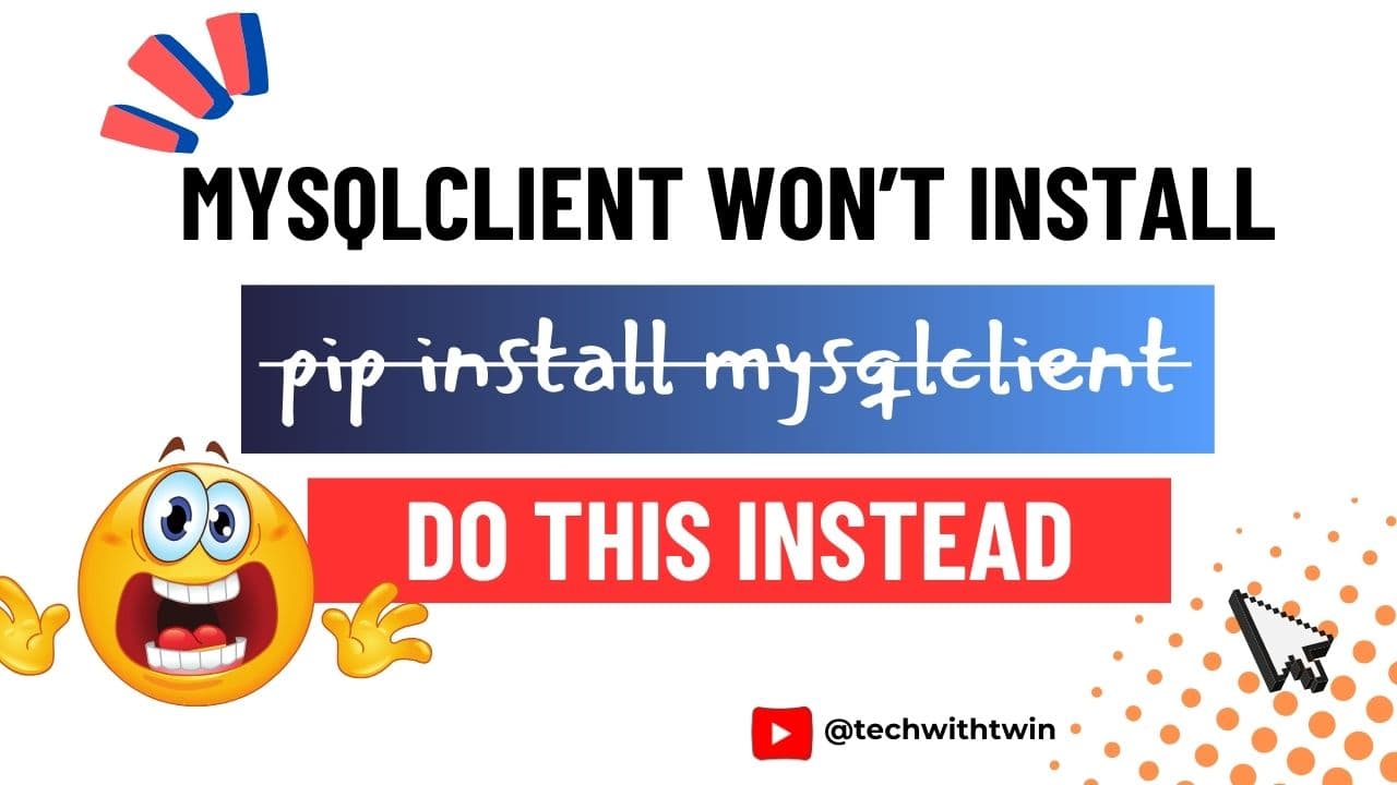 MYSQLClient won't install with pip in linux