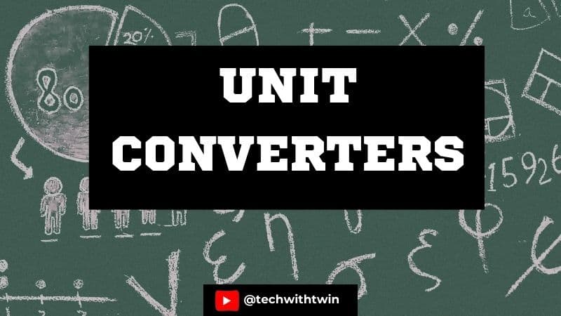 Unit Convertors