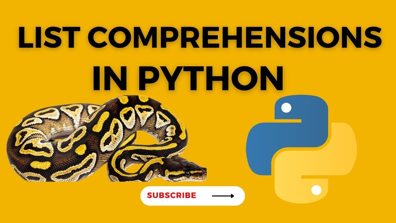 List comprehensions using Python