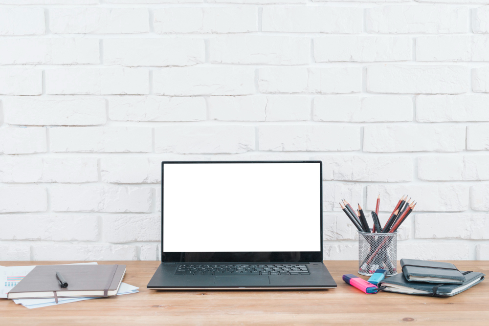 Laptop on Desk