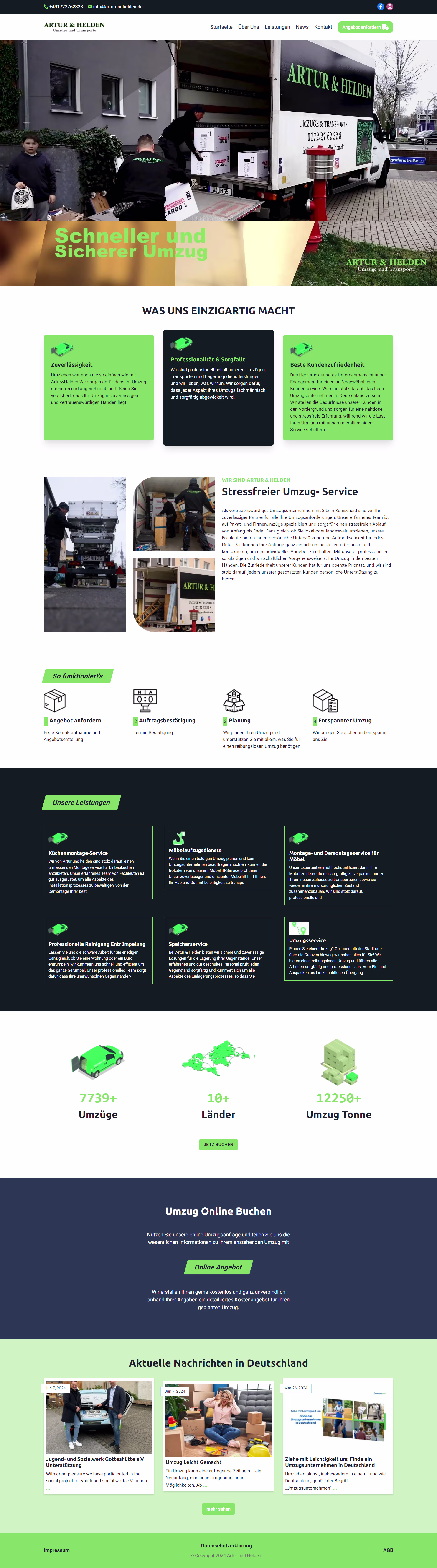 Arturundhelden Website