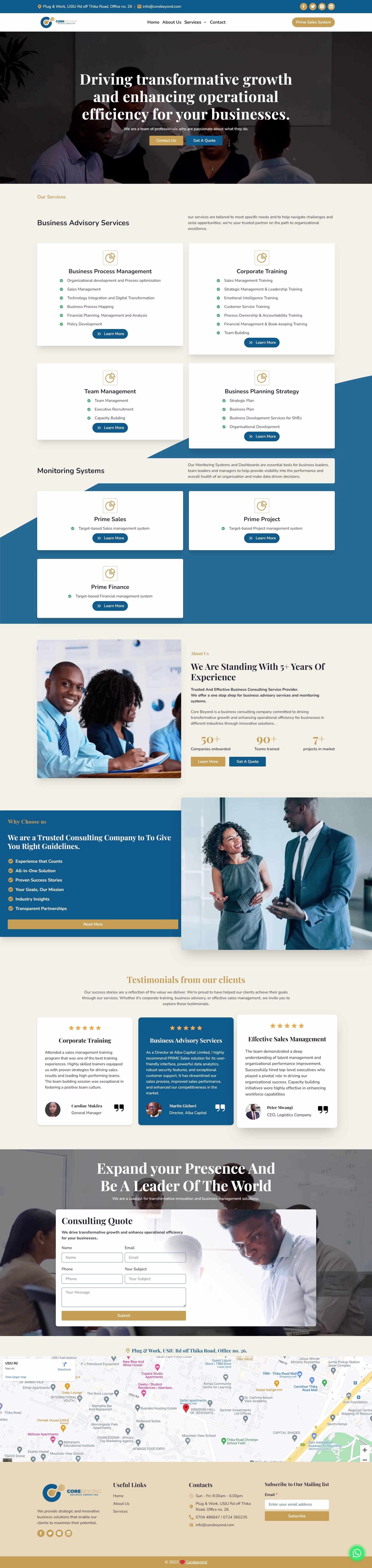 Corebeyond Website