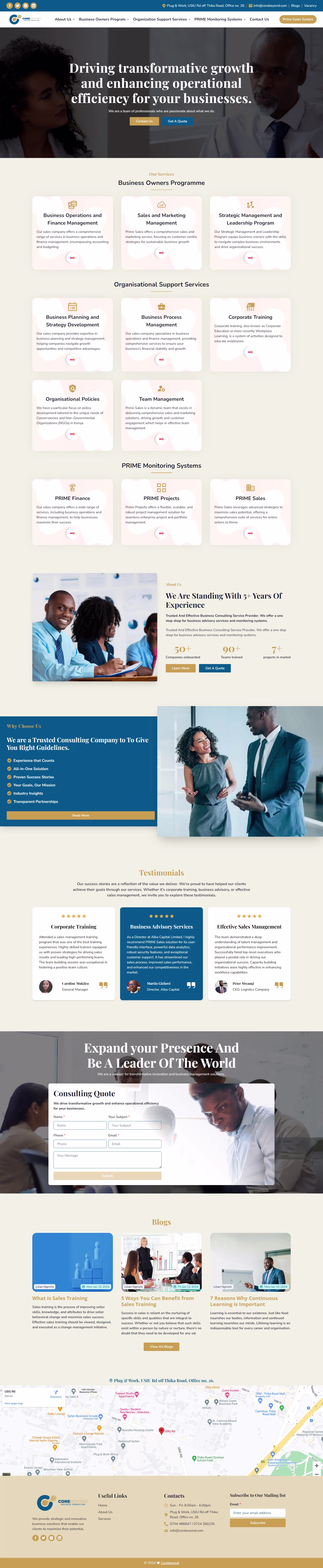 Corebeyond Website Revamp
