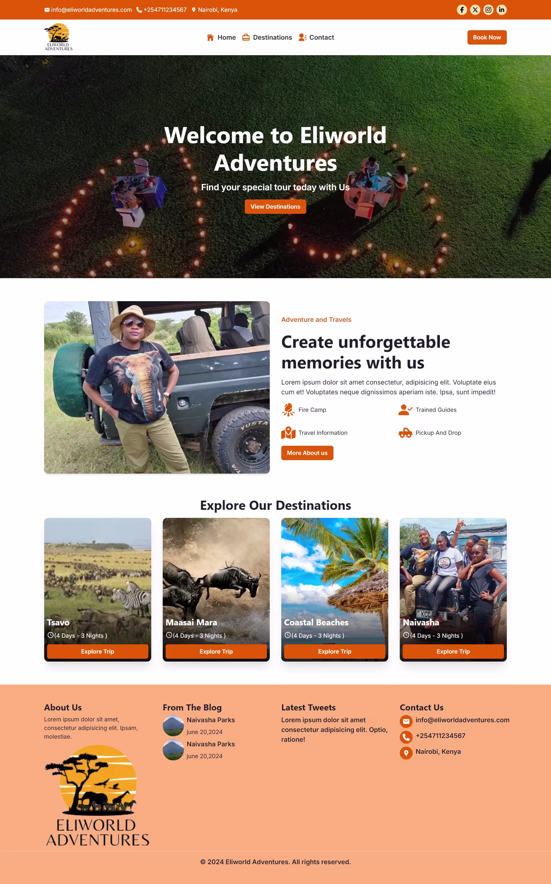 EliWorldAdventures Website