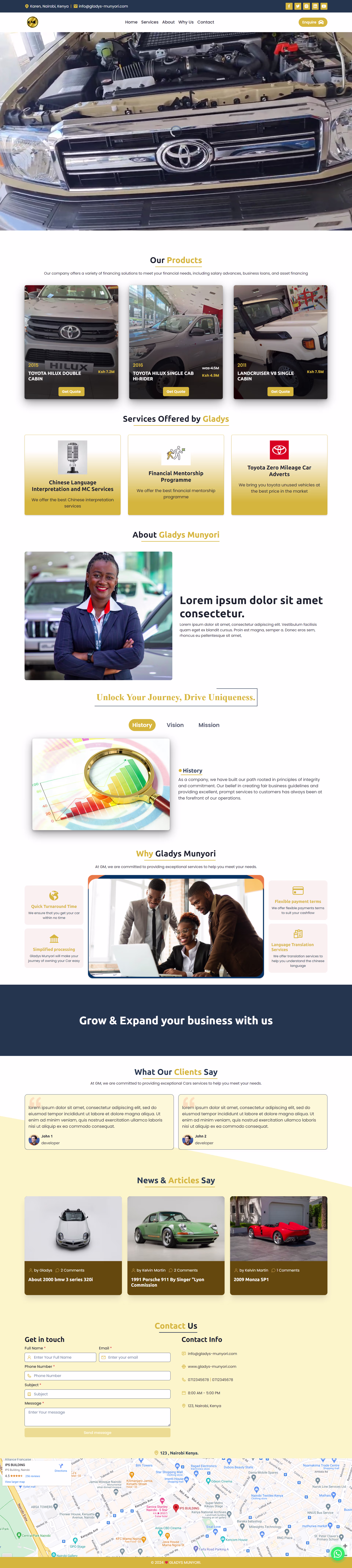 Gladys Munyori Website