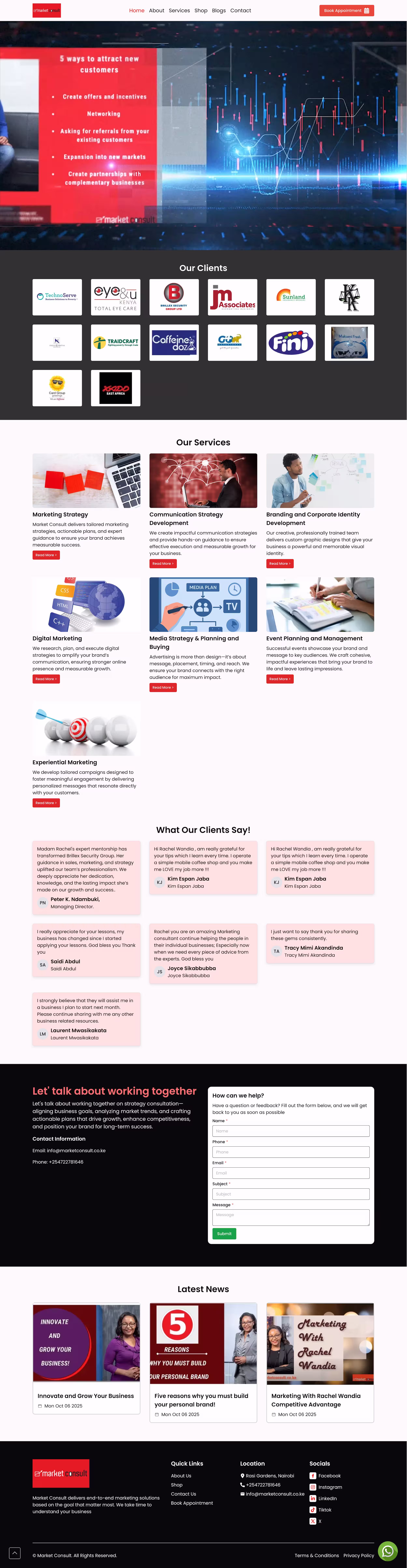 Market Consult Website