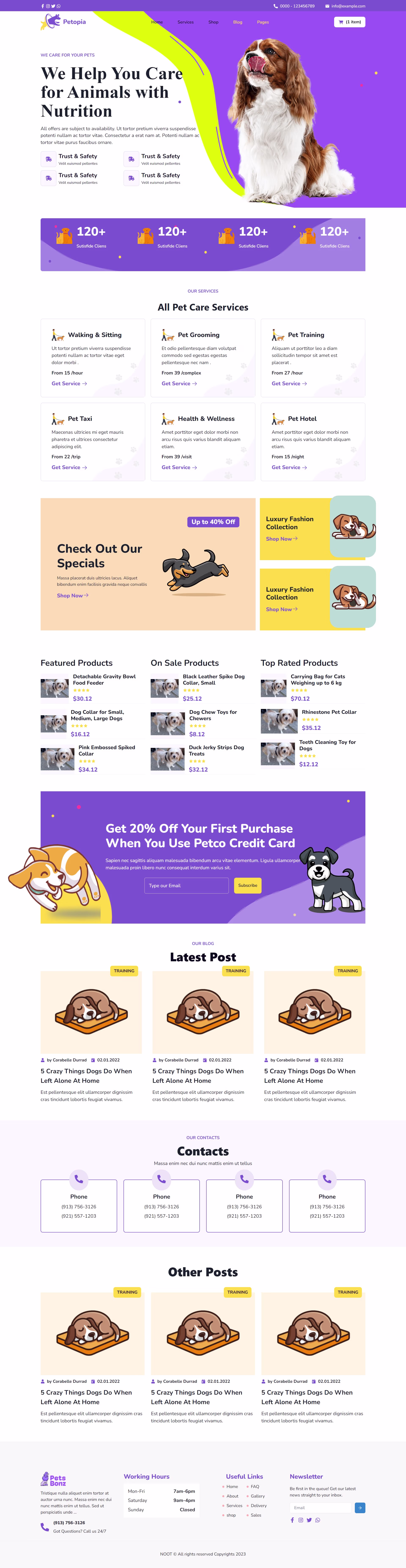 Pet Ecommerce Website
